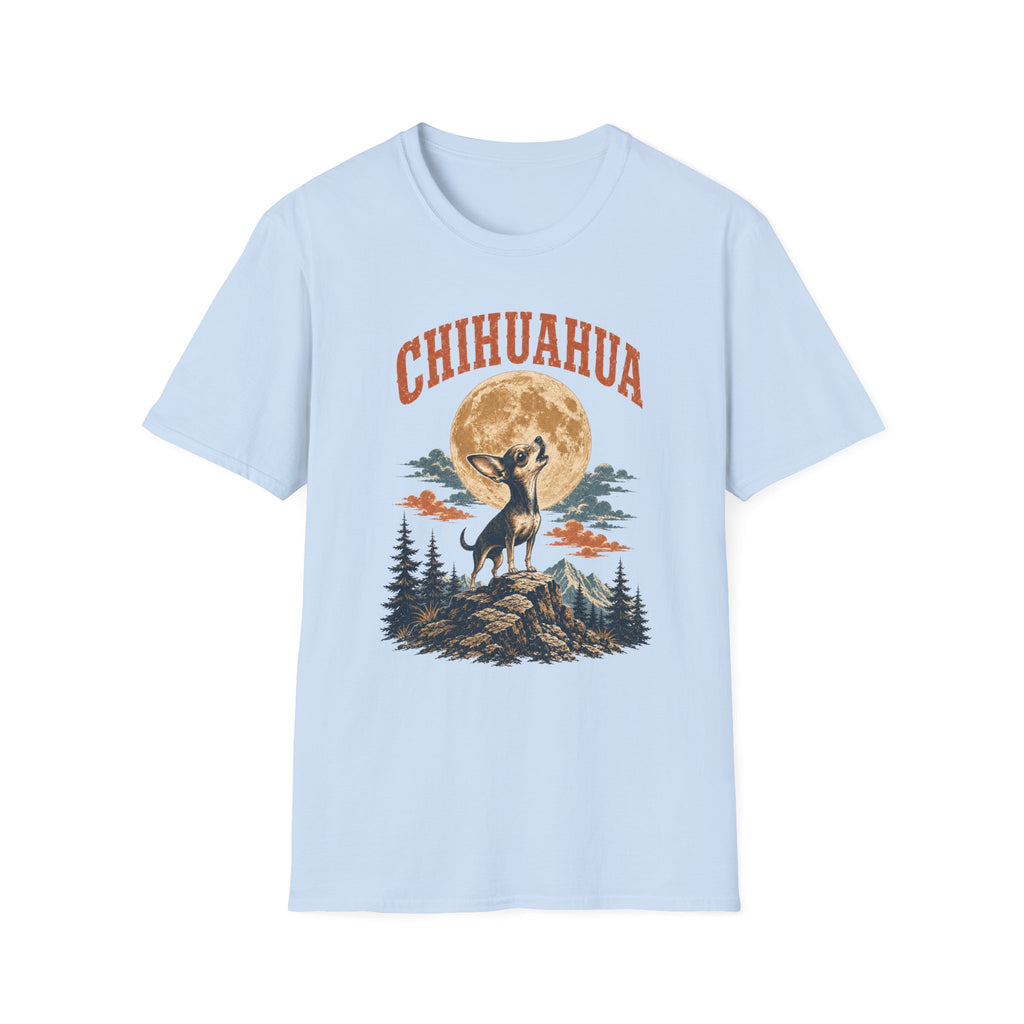 Chihuahua Howling at the Moon T-Shirt