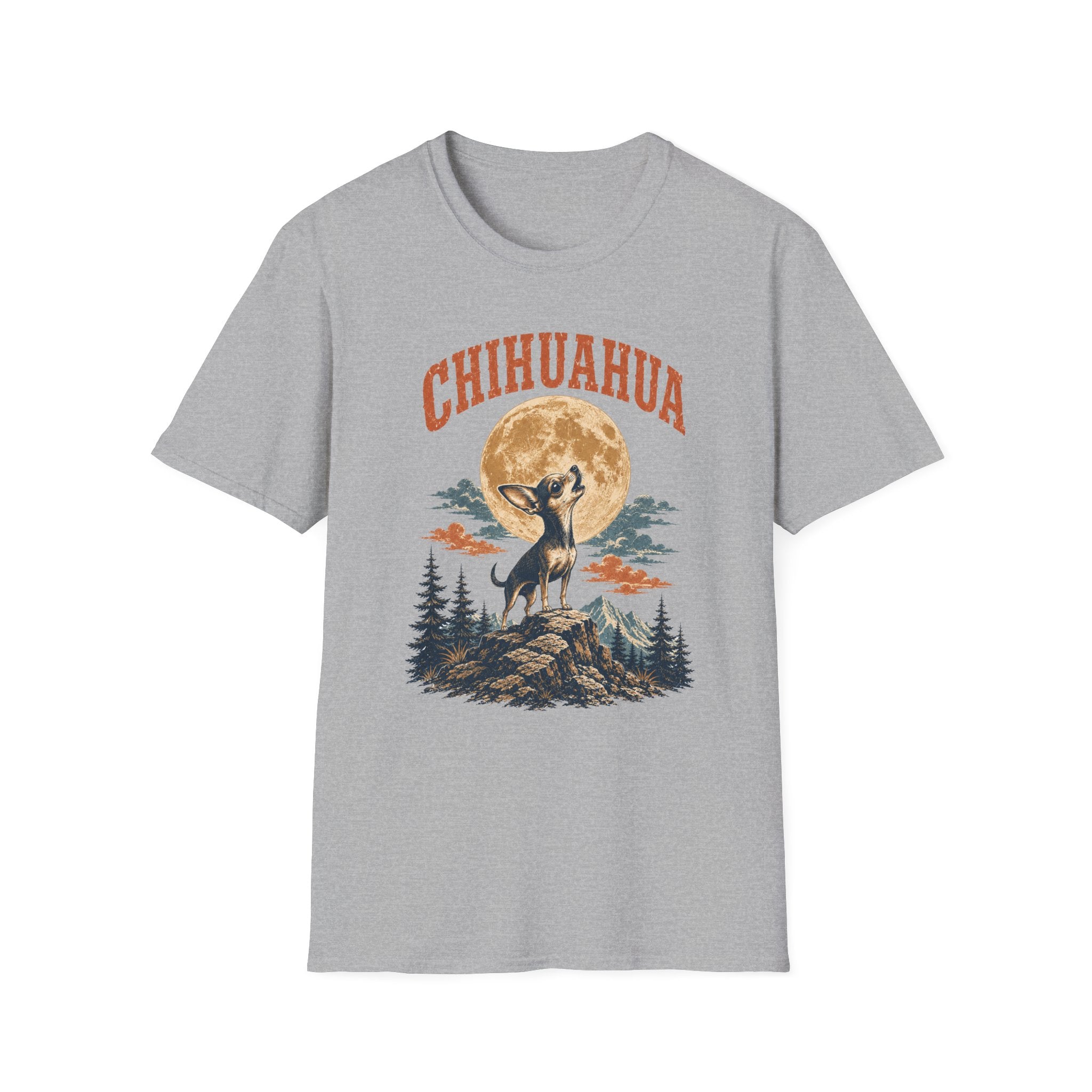 Chihuahua Howling at the Moon T-Shirt