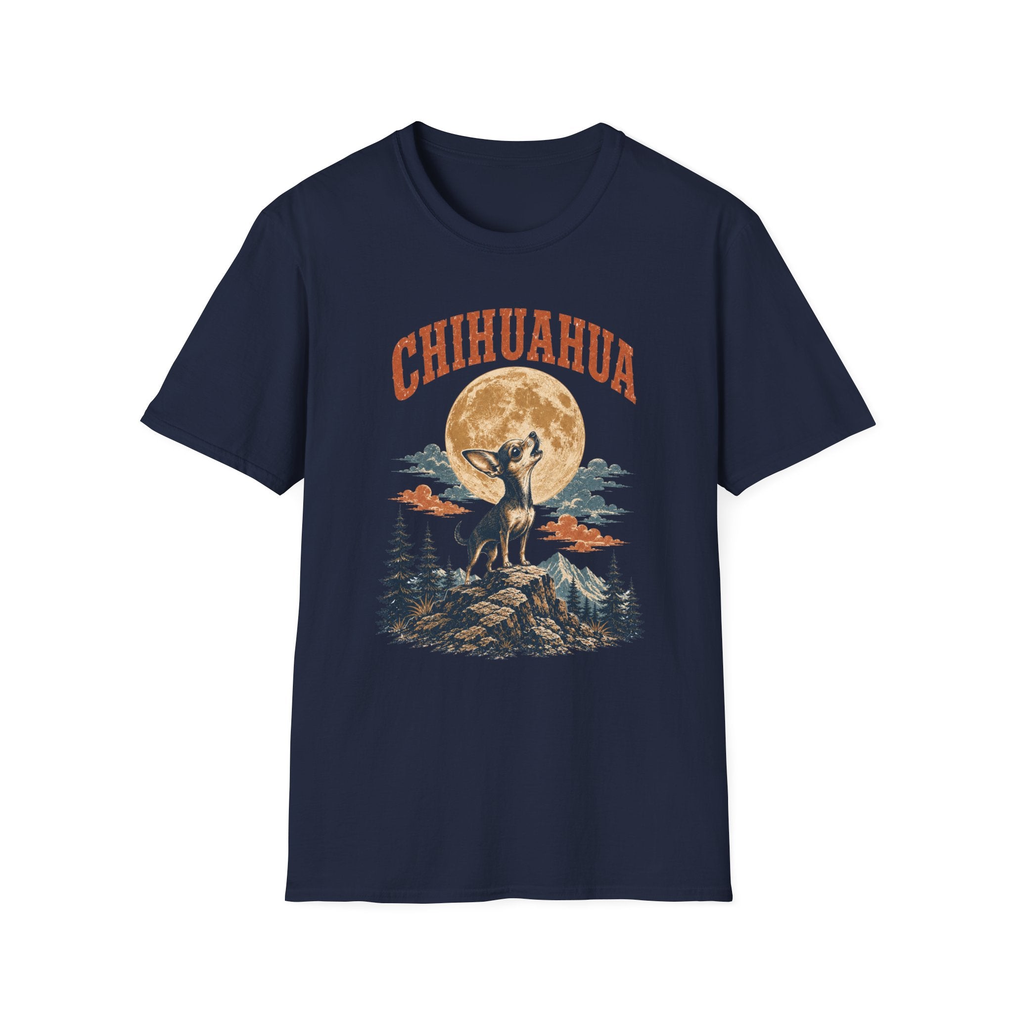 Chihuahua Howling at the Moon T-Shirt