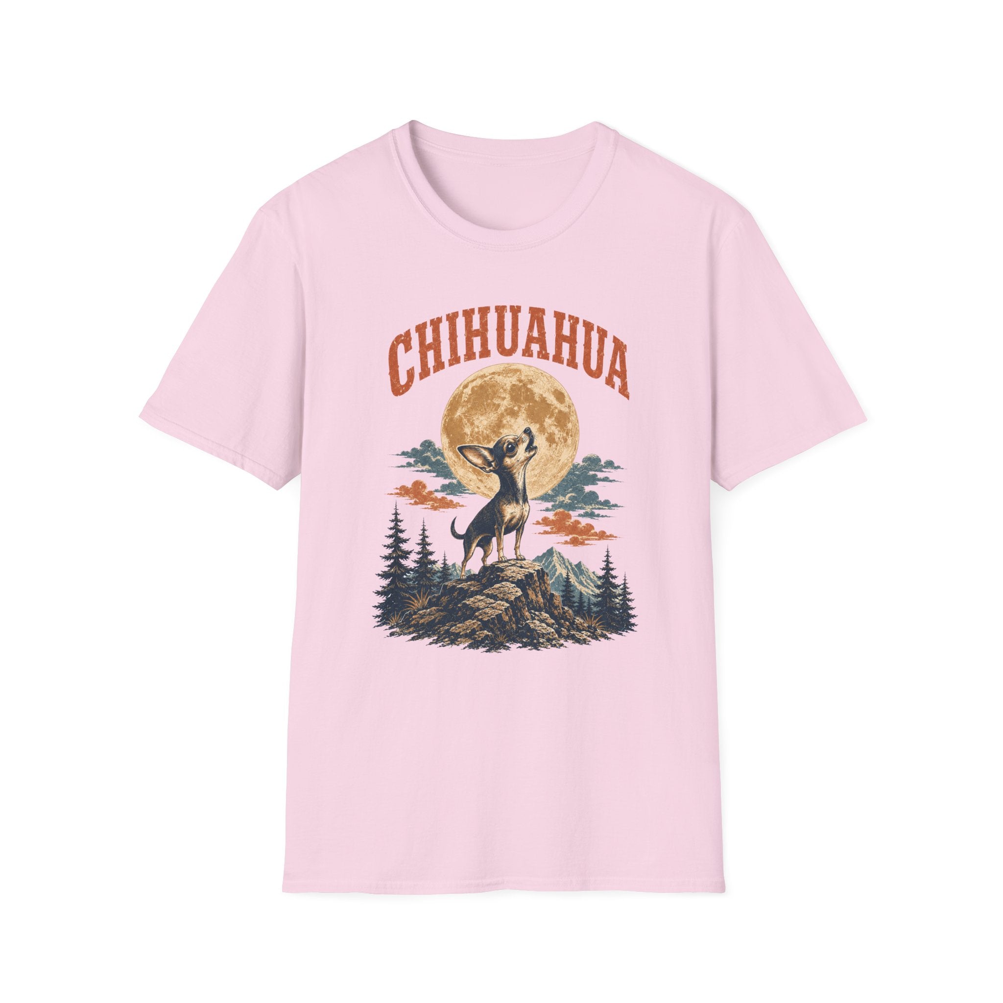 Chihuahua Howling at the Moon T-Shirt